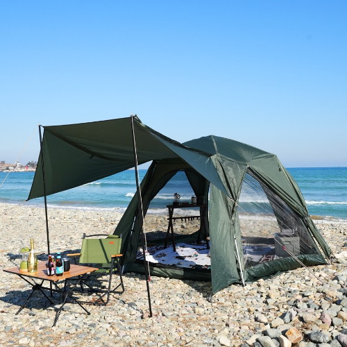 빅스페이스 특대형 원터치 돔텐트 딥카키