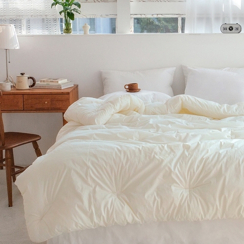 그래이불 순수 유기농 오가닉 코튼100 워셔블울 양모 알러지케어 차렵이불 (퀸 Q)_이미지