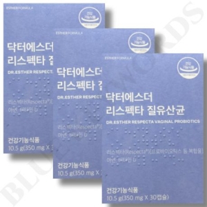  에스더포뮬러 닥터에스더 리스펙타 질유산균 350mg 30캡슐 [3개]