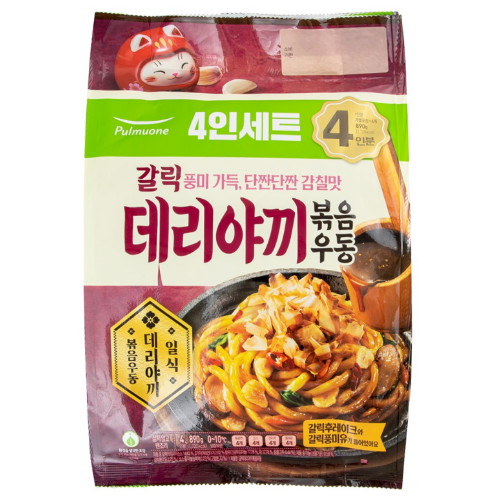 풀무원 갈릭 데리야끼 볶음우동 890g (3개)_이미지