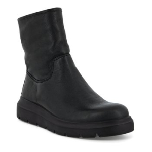 에코 여성 누벨 워터프루프 방수기능 논슬립 방한 쉐르파 플리스 부츠 블랙 216243_이미지