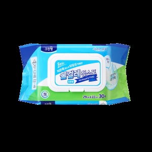 물걸레청소포 표준형 29cm 22cm 30매 생활화학 안전인증 베이킹소다함유 찌든때청소