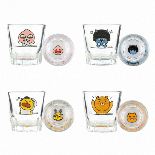 에이치앤프렌즈 카카오프렌즈 ㅤ시그니처 희노애락 소주잔 세트 4P_이미지