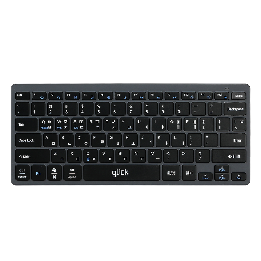 지클릭커 OFFICEPRO 움직이는 마카롱 슬림 라이트 무선 블루투스 (딥그레이블랙)_이미지
