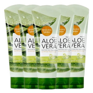 웰코스 과일나라 알로에베라 모이스처 리얼 수딩 클렌징 폼 150ml (5개)