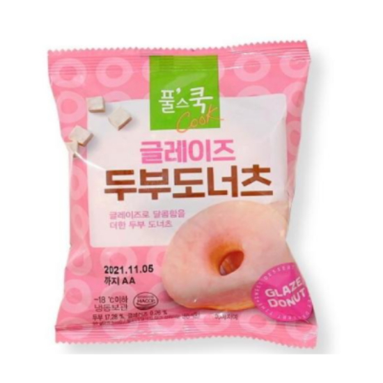 풀무원 풀스쿡 글레이즈 두부도너츠 50g