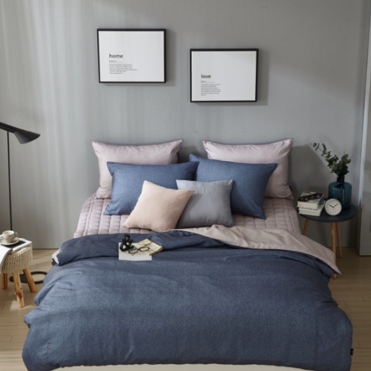 극세사 무봉제 헝가리 구스 차렵이불 세트