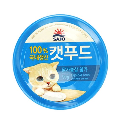 사조 캣푸드 닭가슴살 캔 90g