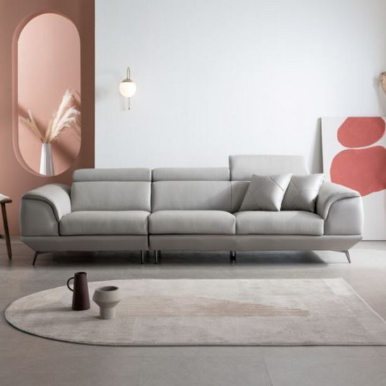 BIF보루네오  디에르 아비오 천연통가죽 소파 3.5인용 (스툴별도)