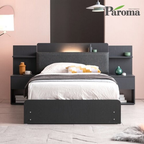 파로마 에밀리 서랍형 수납 LED침대 SS (본넬스프링)_이미지