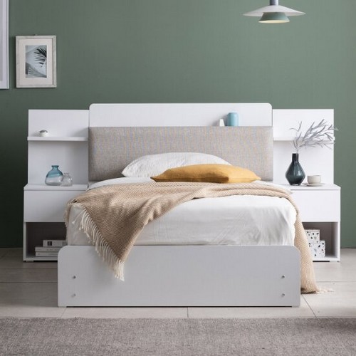 파로마 에밀리 서랍형 수납 LED침대 SS (본넬스프링)_이미지