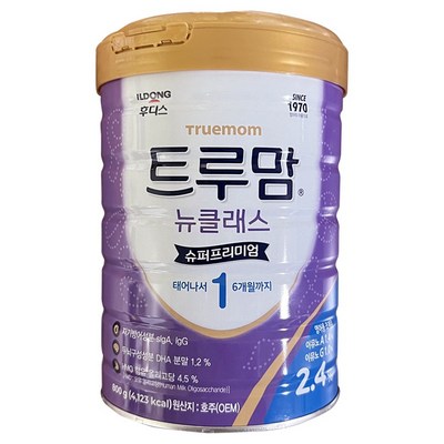 일동후디스 2024 NEW 트루맘 뉴클래스 슈퍼프리미엄 1단계 800g (10개)_이미지