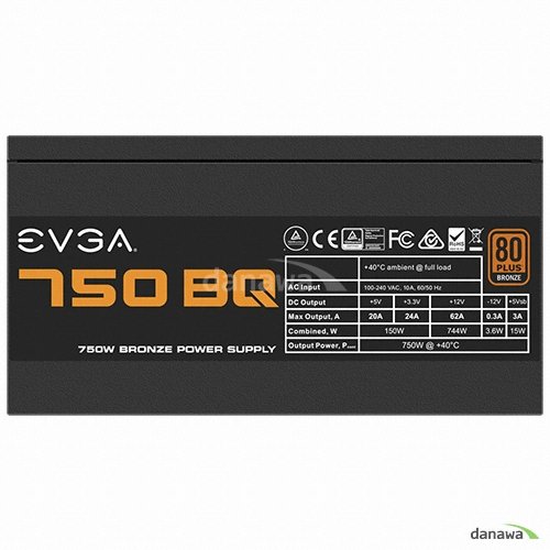 EVGA 750 BQ 80PLUS브론즈_이미지