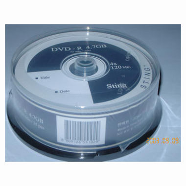 STING DVD-R 4.7GB 4x ���� 25��