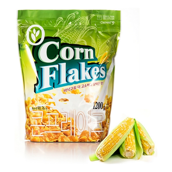 씨알푸드 씨알로 씨알로 콘프레이크 대용량 지퍼백 1.2kg (1개)_이미지