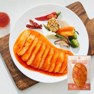 미트리 스팀 슬라이스 닭가슴살 칠리맛 150g (16개)_이미지