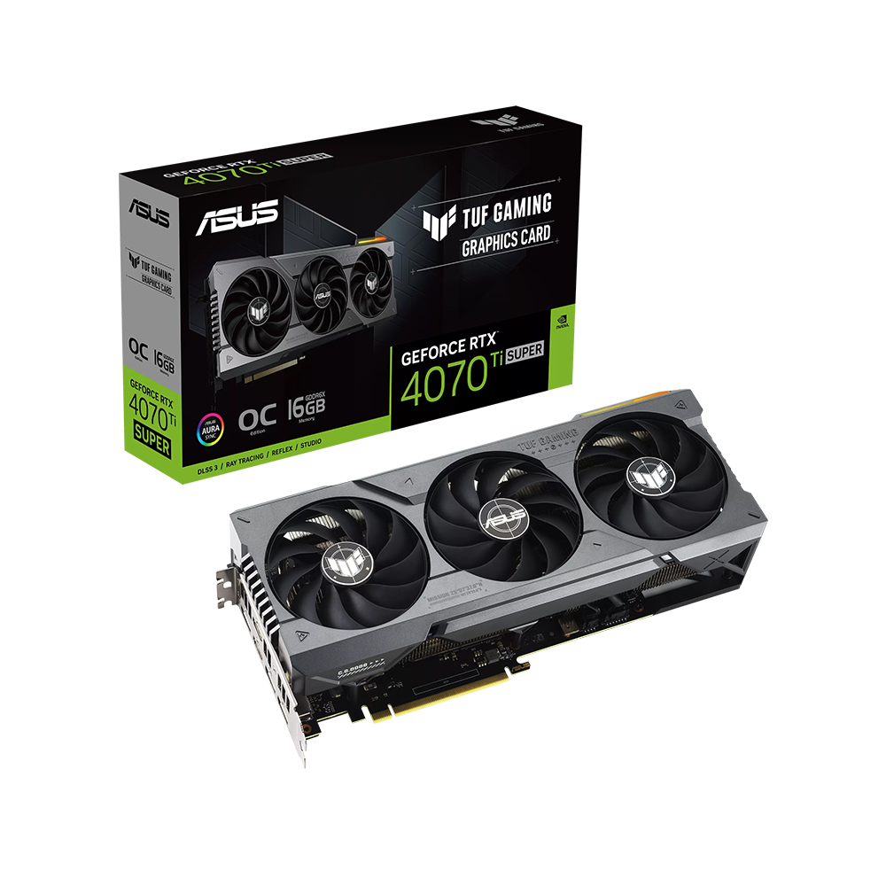 ASUS TUF Gaming 지포스 RTX 4070 Ti SUPER O16G OC D6X 16GB 대원씨티에스