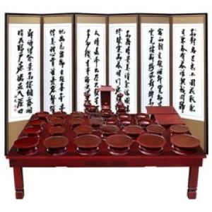 박씨상방 남원 고급 효제기(신형)물푸레 37P (+교자상(4.0모자이크)+제기함(복))_이미지