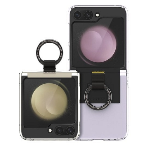 스킨플레이어 내셔널지오그래픽 갤럭시Z 플립5 링 스트랩 크리스탈 슬림핏 케이스_이미지