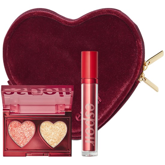 아모레퍼시픽 에스쁘아 러브밤 글리터 밤 팔레트+벨벳 립 업