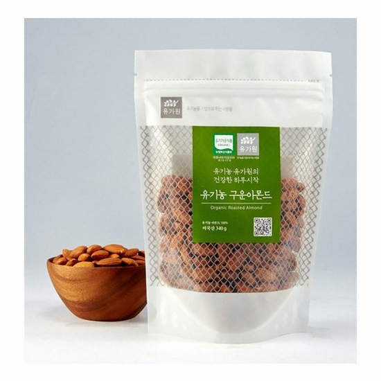 유가원 유기농 구운아몬드 340g