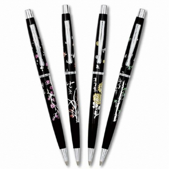 자바펜 자바 사군자볼펜 0.8mm  국산 필기구의 자존심_이미지