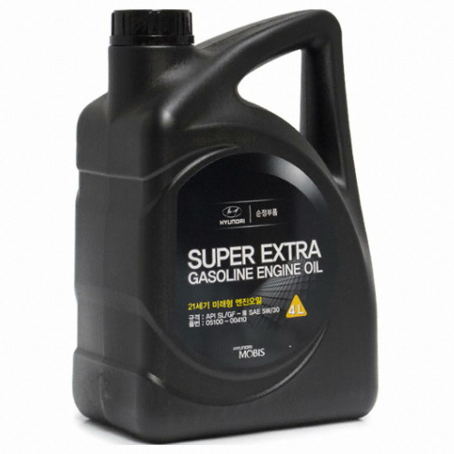 현대모비스 슈퍼 엑스트라 가솔린 5W30 4L_이미지