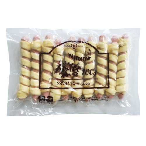 와이앤비푸드 쏘팡 회오리 마약핫도그 10개입 1kg (1개)_이미지
