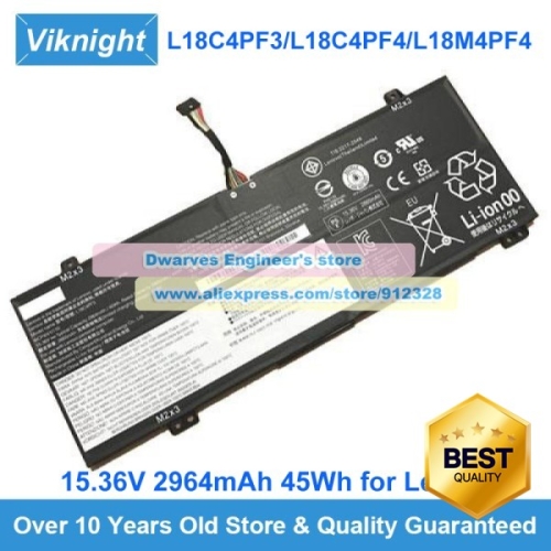 레노버 100% 호환 IdeaPad S540 C340 시리즈 용 L18C4PF3 배터리 15.36V 45Wh