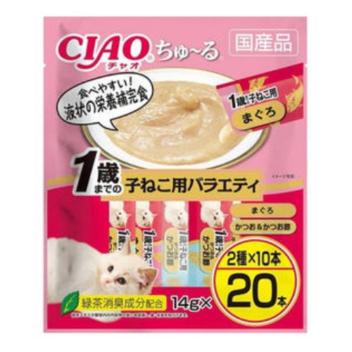 이나바 캣 챠오츄르 키튼용 버라이어티 DSC-12 280g (14g x 20p) (1개)_이미지