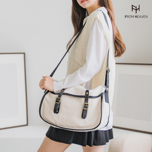 프롬헤븐 홈런볼 벨트 에코캔버스 크로스백_이미지