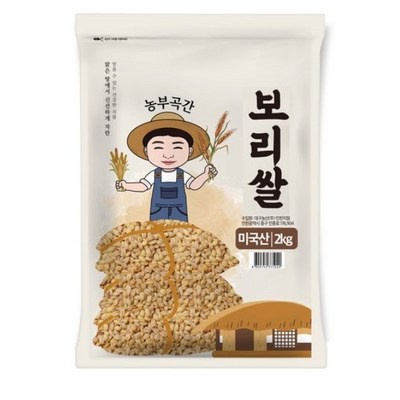 농부곡간 미국산 보리쌀 (2kg,2개)_이미지