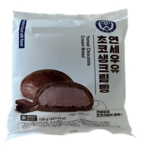 연세우유 초코생크림빵 128g (2개)_이미지