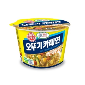 오뚜기 카레면 약간매운맛 용기 110g (4개)