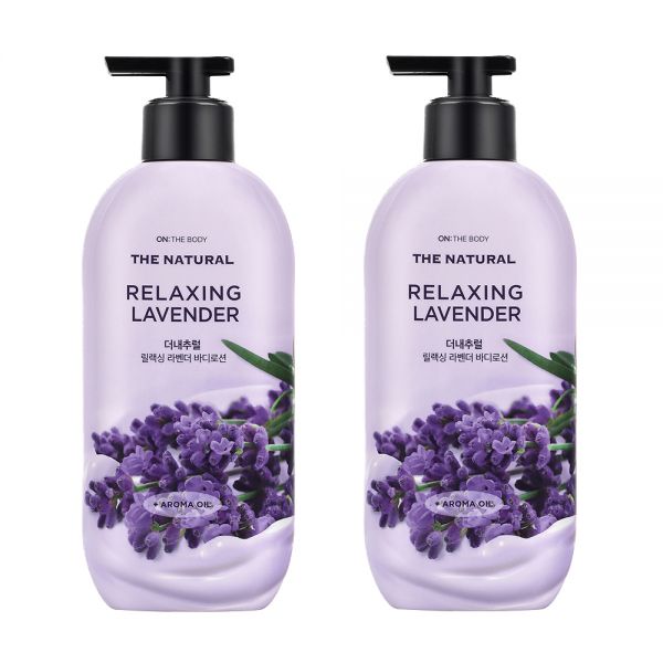 온더바디 더 내추럴 바디로션 릴렉싱 라벤더 400ml (2개)_이미지