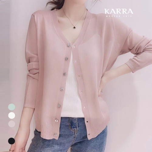 KARRA 바캉스심플시스루가디건_A4M1377_이미지