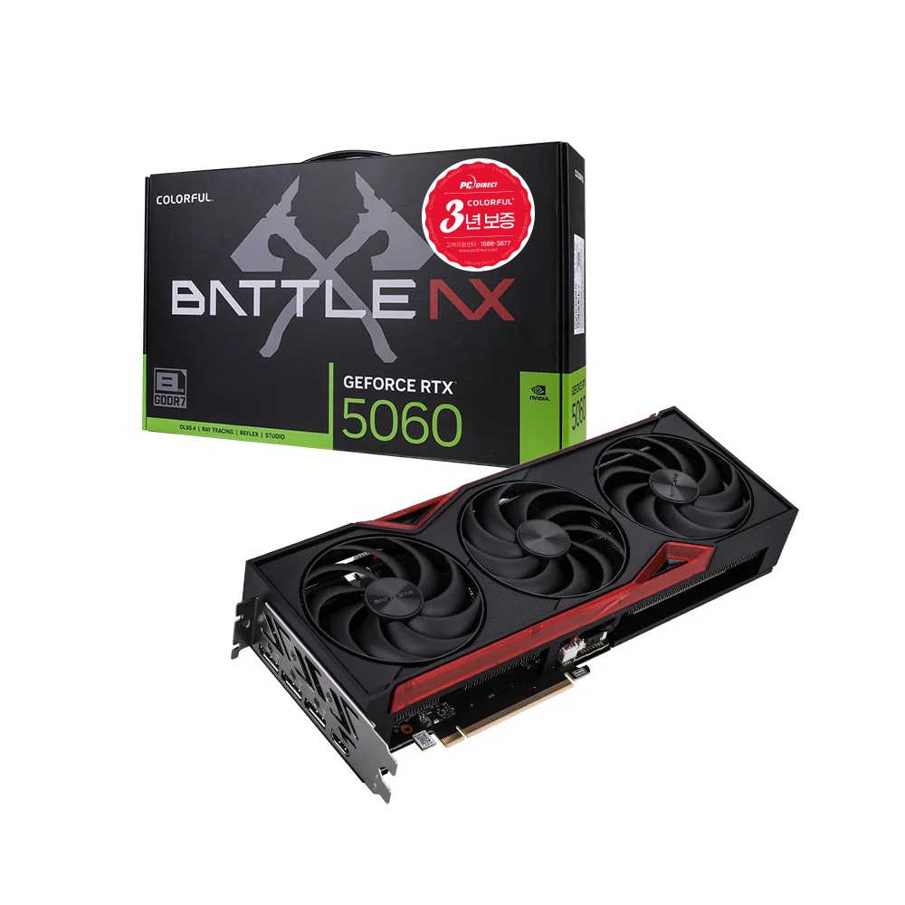 COLORFUL ������ RTX 5060 �丶ȣũ EX D7 8GB �Ǿ���Ʈ