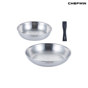 쉐프윈 316STS 프리미엄 통5중 드림핸즈 프라이팬 2종 (팬22,24+분리형손잡이)