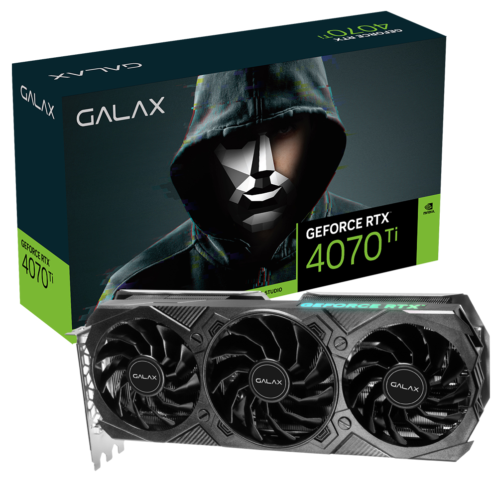 갤럭시 GALAX 지포스 RTX 4070 Ti EX GAMER BLACK OC D6X 12GB_이미지