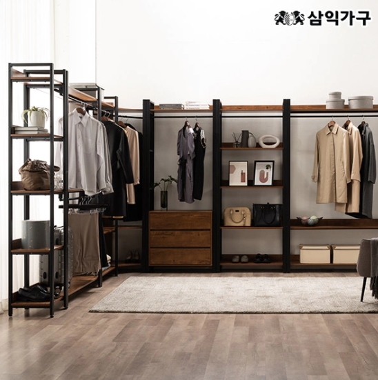 삼익가구 모더니크 5단 선반장 시스템 옷장 드레스룸 800_이미지