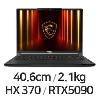 MSI 스텔스 A16 <b>AI</b>+ A3XWJG-R<b>9</b> QHD+ OLED W11