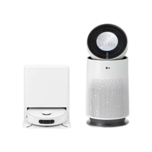 LG전자 오브제컬렉션 코드제로 로보킹 AI 올인원 B93BHB + 공기청정기 AS185DWWD_이미지