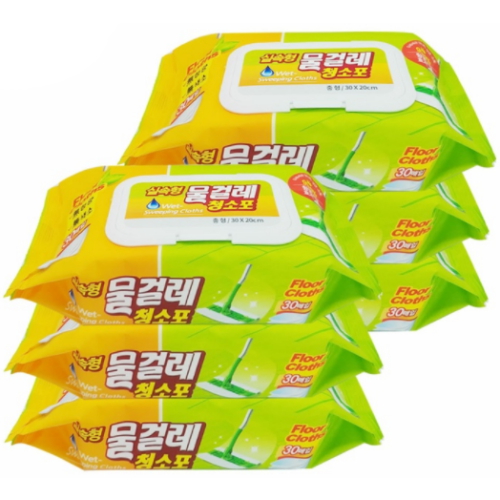 샤인 실속형 물걸레 청소포 중형 30매 (6개)_이미지
