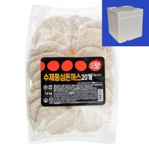식자재왕 수제 등심돈까스 냉동 1.6kg 2개_이미지