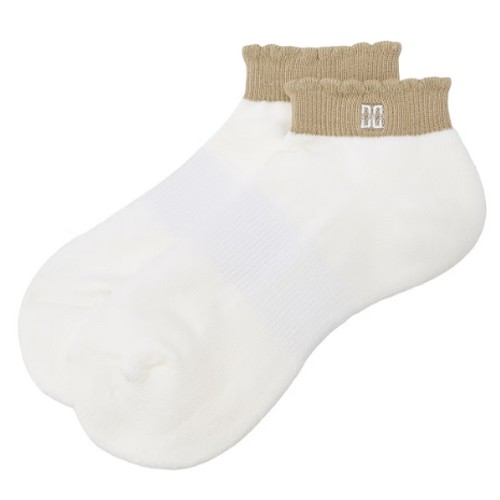 닥스골프 단색 면혼방 단목양말 DNSS5E202WT