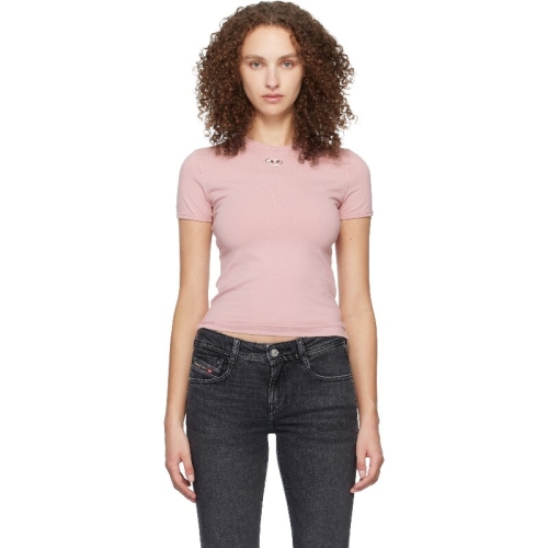 디젤 여성 핑크 T 언큐티스롱 OD 티셔츠 261001F110015_이미지