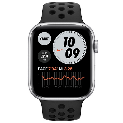 APPLE 워치 SE 44mm Cellular 실버 알루미늄 (나이키 스포츠밴드)_이미지
