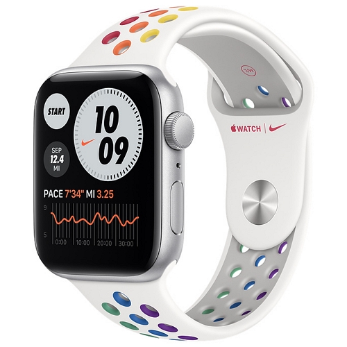APPLE 워치 SE 44mm Cellular 실버 알루미늄 (나이키 스포츠밴드)_이미지