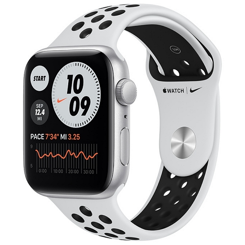 APPLE 워치 SE 44mm Cellular 실버 알루미늄 (나이키 스포츠밴드)_이미지