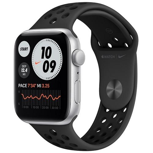 APPLE 워치 SE 44mm Cellular 실버 알루미늄 (나이키 스포츠밴드)_이미지